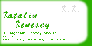 katalin kenesey business card